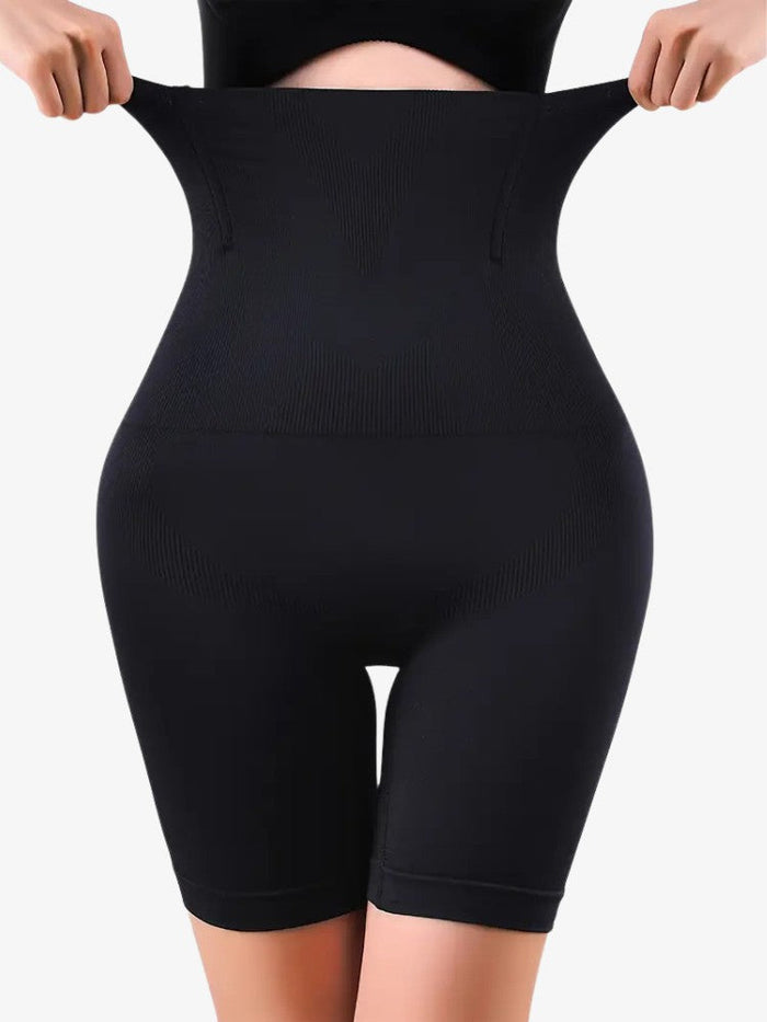 Krótkie Spodenki Modelujące na Płaski Brzuch, Bezszwowe, Oddychający Materiał, Rozmiary S-2XL 2