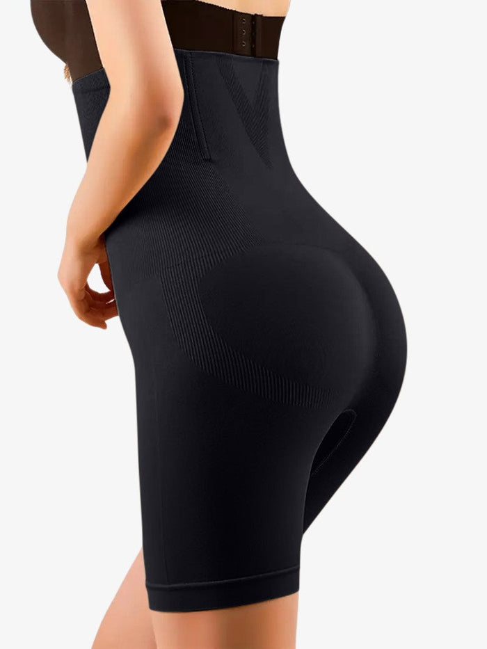 Krótkie Spodenki Modelujące na Płaski Brzuch, Bezszwowe, Oddychający Materiał, Rozmiary S-2XL 3