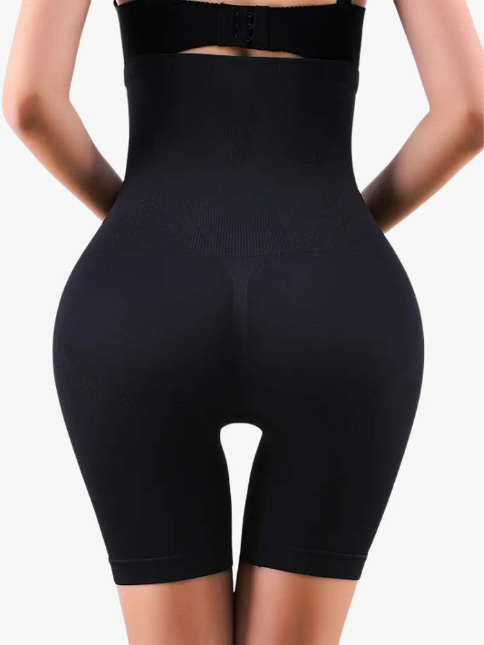 Krótkie Spodenki Modelujące na Płaski Brzuch, Bezszwowe, Oddychający Materiał, Rozmiary S-2XL 4