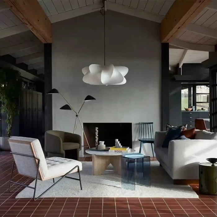 Jedwabna Lampa Wisząca Wabi Sabi – Elegancka i Minimalistyczna 5