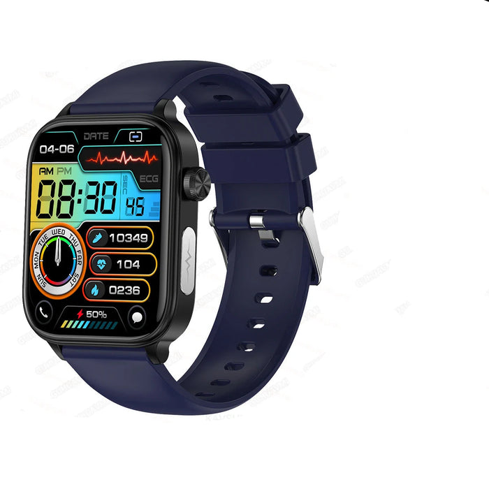 Inteligentny Zegarek Zdrowotny z Monitorowaniem Lipidów i Kwasu Moczowego – AMOLED 1,96 z EKG i Bluetooth 0