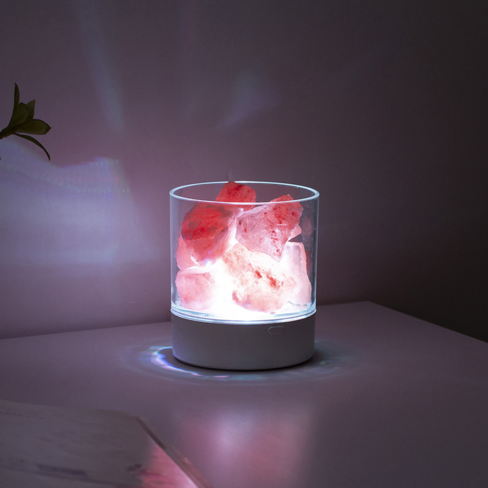 Inteligentna lampa solna himalajska z regulowanym światłem i dotykowym sterowaniem, idealna do s 5