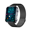 Smartwatch z monitorowaniem poziomu glukozy we krwi i śledzeniem EKG – stalowy monitor zdrowia 0