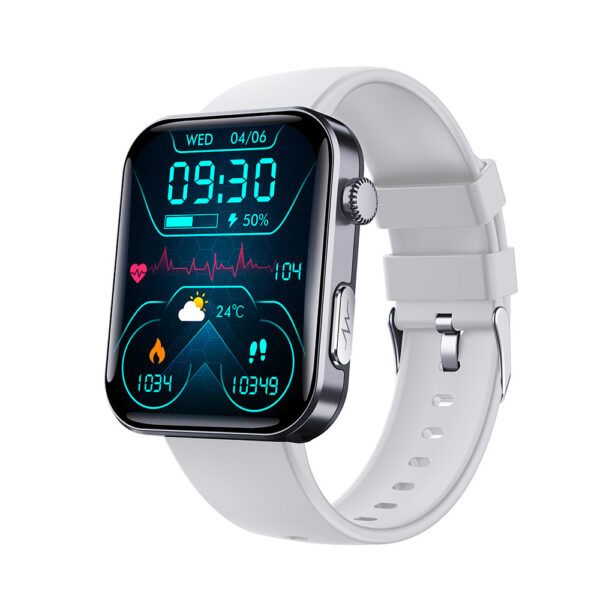 Smartwatch z monitorowaniem poziomu glukozy we krwi i śledzeniem EKG – stalowy monitor zdrowia 2