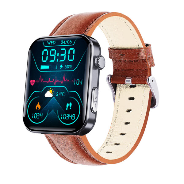 Smartwatch z monitorowaniem poziomu glukozy we krwi i śledzeniem EKG – stalowy monitor zdrowia 6
