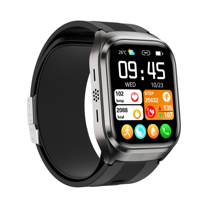 Smartwatch z ciśnieniomierzem i poduszką powietrzną oraz monitorowaniem stanu zdrowia – 2,06-calowy ekran AMOLED 6