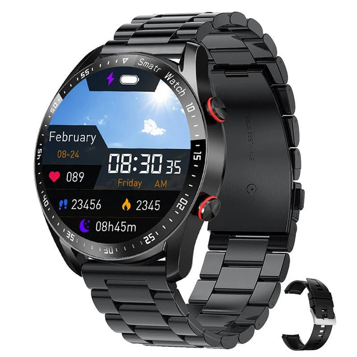 Smartwatch z EKG i monitorem tętna – wodoodporna konstrukcja i ekran dotykowy HD – lekki i wygodny w noszeniu 0
