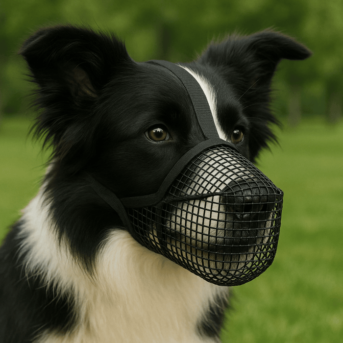 Soft Mesh Dog Muzzle with Adjustable Straps – Breathable and Lightweight Canine Muzzle for Small Dogs 3