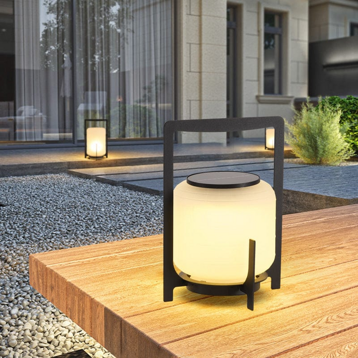 Lampa Ogrodowa Słoneczna LED, Wodoodporna, Energooszczędna, Nowoczesna Lampa Stojąca do Ogrodu, 3 Rozmiary 0
