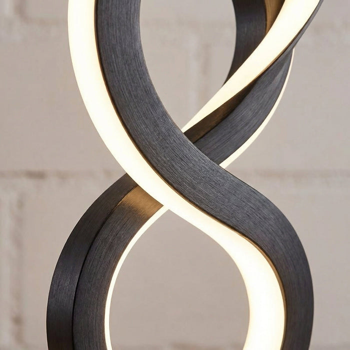 Lampa stołowa spiralna LED o rzeźbiarskim designie, kompaktowa i energooszczędna, ideal 2