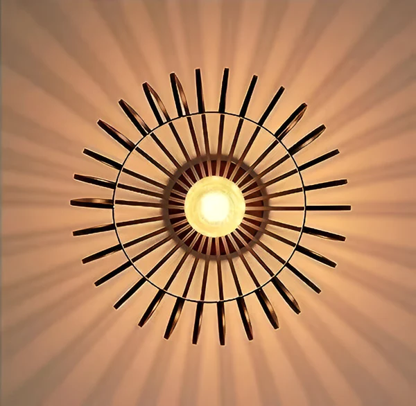 Stylowa Lampa Sufitowa w Kształcie Klatki – Elegancka Lampa do Sypialni i Salonu, Żelazo, E26, Ciepłe Światło 7