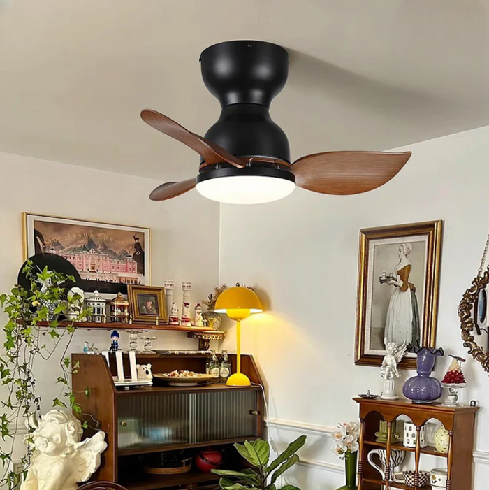 Stylowy Wentylator Sufitowy z Lampą LED, 18 cali, Regulacja Przepływu Powietrza, Elegancki Design do Wnętrz 1