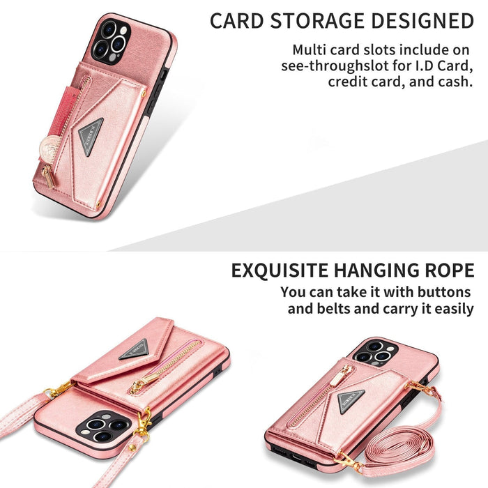 Stylowe etui na iPhone'a 13 z portfelem na karty – Wytrzymałe i eleganckie 3