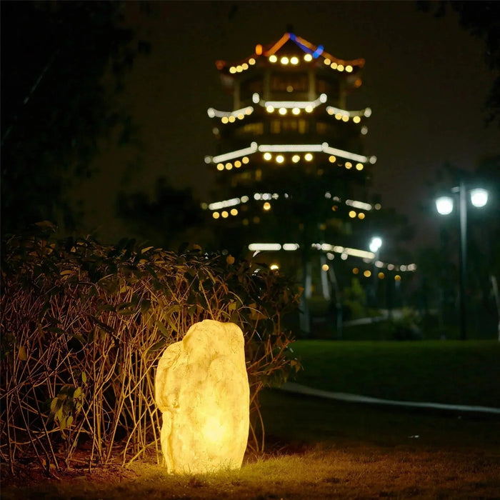 Stylowa Lampa Zewnętrzna Solarna Living Stone na Dom z Naturalnym Designem do Oświetlenia Ogrodu i Ścieżek 2