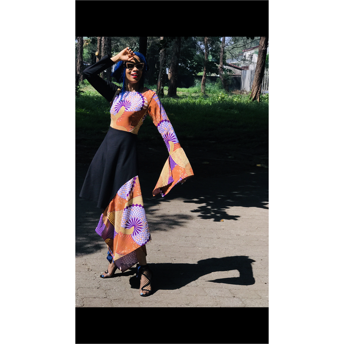 SUMAYA Asymmetric Hem Dress