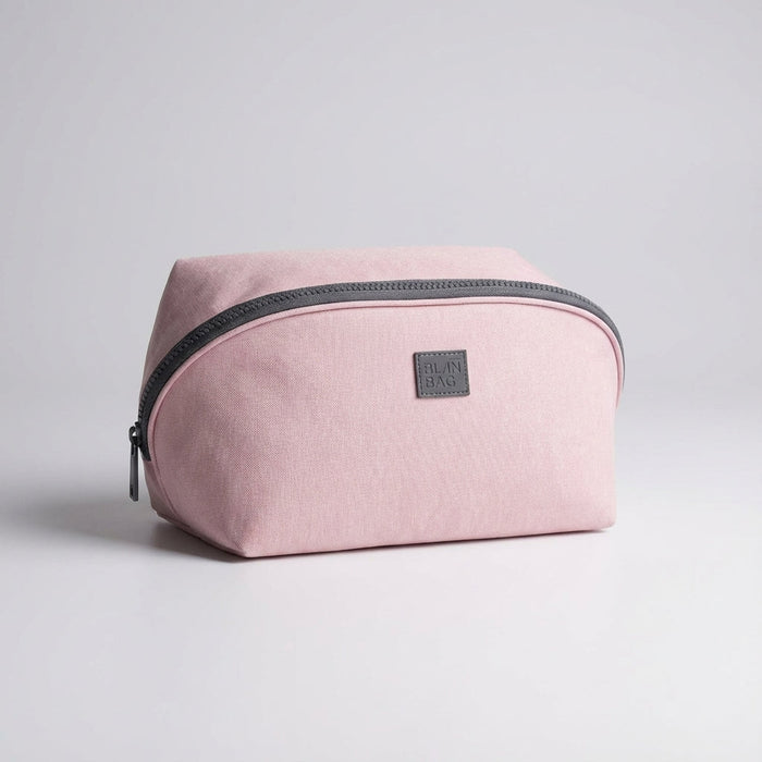 Kosmetyczka podróżna z inteligentnymi przegródkami i szerokim otworem – jasnoróżowy nylon 2