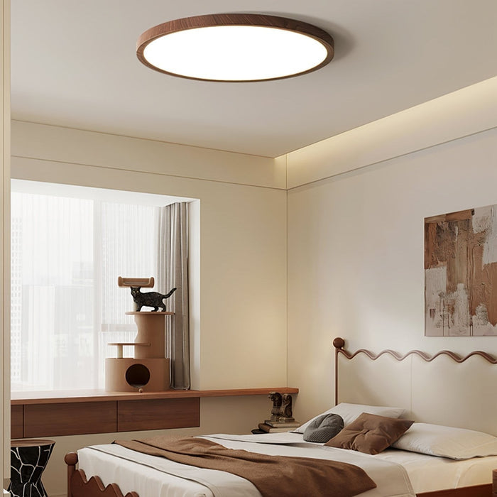 Ultracienka Okrągła Lampa Sufitowa LED z Metalowym Wykończeniem – 30cm, 40cm, 50cm, Idealna do Salonu i Sypialni 4