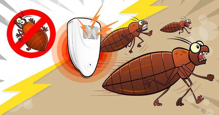 Ultradźwiękowy odstraszacz pluskiew do 200 m², bezpieczne urządzenie przeciw insektom w biał 6