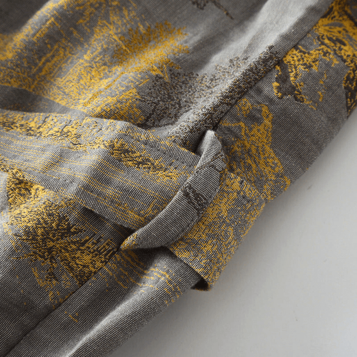 Szlafrok Damski Kimono Unisex z Gazy Bawełnianej w Stylu Retro – Wygodny, Biały, Luźny Krój, Idealny do Spa i Relaksu 4