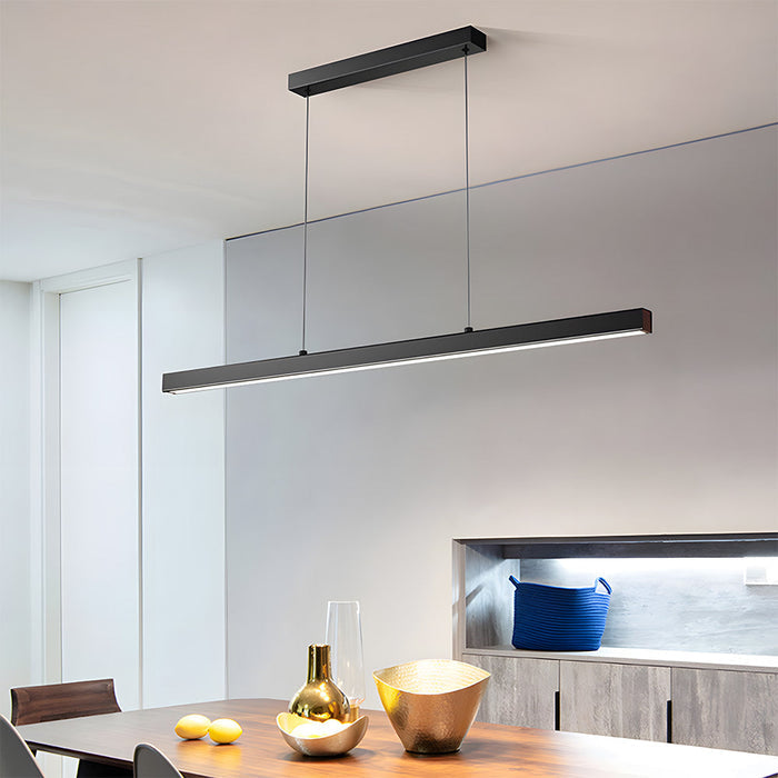 Nowoczesna Lampa Wisząca LED Verumo – Regulowana Długość, Minimalistyczny Design, Idealna do Salonu i Jadalni 3