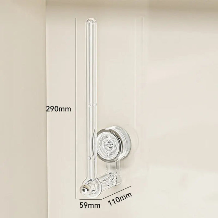 Paper Towel Holder Wall Mount with Rotatable Suction Cup – Transparent Plastic Kitchen Towel Hanger 5