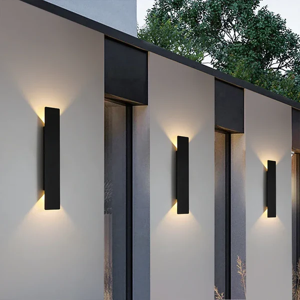 Wodoodporna Lampa Ścienna LED z Aluminium - Energooszczędna Lampa Zewnętrzna do Ogrodu i Tarasu 0