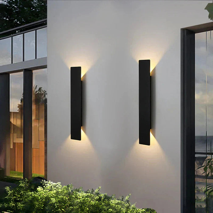 Wodoodporna Lampa Ścienna LED z Aluminium - Energooszczędna Lampa Zewnętrzna do Ogrodu i Tarasu 1