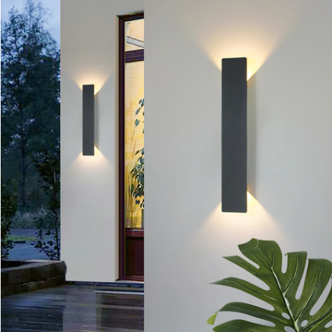Wodoodporna Lampa Ścienna LED z Aluminium - Energooszczędna Lampa Zewnętrzna do Ogrodu i Tarasu 3