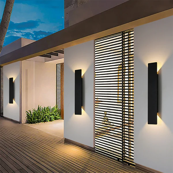 Wodoodporna Lampa Ścienna LED z Aluminium - Energooszczędna Lampa Zewnętrzna do Ogrodu i Tarasu 5