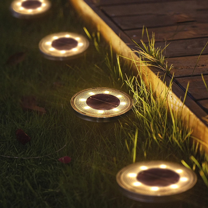 Wodoodporne Lampy Solarne LED do Ogrodu – Energooszczędne Oświetlenie Zewnętrzne na Taras IP65, 4/8/12/16/20 Sztuk 1