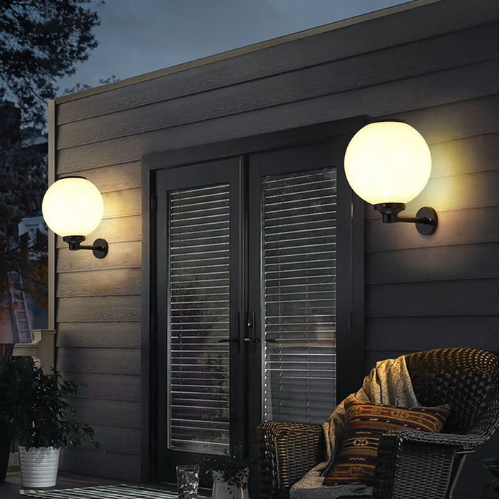Wodoodporna Lampa Ścienna Solarna Zewnętrzna – Elegancki Design, Ekologiczne Oświetlenie, Rozmiary 20/25/30 cm 0