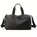 Wodoodporna Torba Sportowa Damska z Przegródką na Buty – Uniwersalna Torba Treningowa, Czarna 39x23x22 cm 0