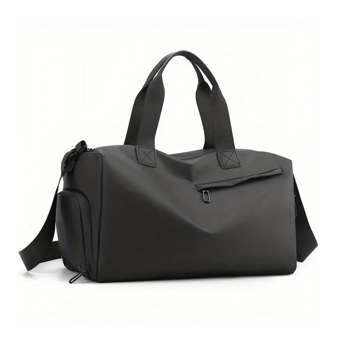 Wodoodporna Torba Sportowa Damska z Przegródką na Buty – Uniwersalna Torba Treningowa, Czarna 39x23x22 cm 6