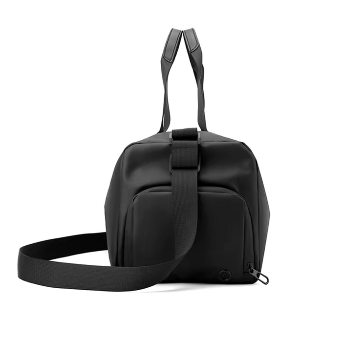 Wodoodporna Torba Sportowa Damska z Przegródką na Buty – Uniwersalna Torba Treningowa, Czarna 39x23x22 cm 7
