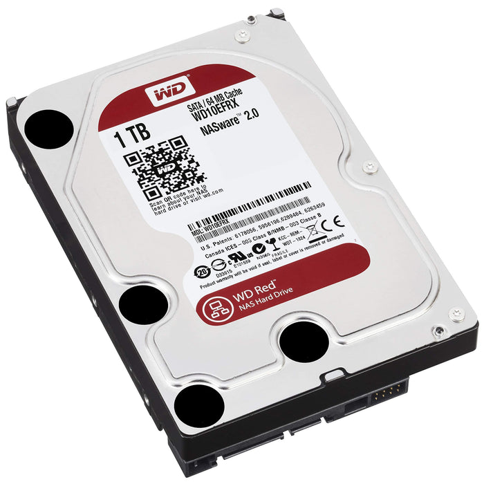 WD Red 1TB NAS Hard Drive - 5400 RPM Class, SATA 6 Gb/s, 64 MB Cache, 3.5" - WD10EFRX