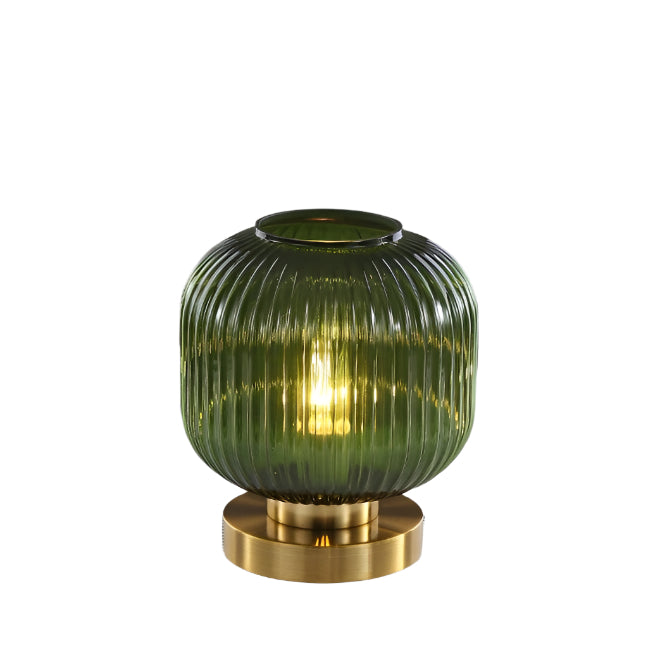 Lampa Stołowa Szklana Krystalowa w Białym i Szarym - Nowoczesne Lampy Stołowe do Salonu, Elegancki Design 6