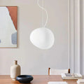 Lampa wisząca z białego kamienia – Elegancka i Nowoczesna 0