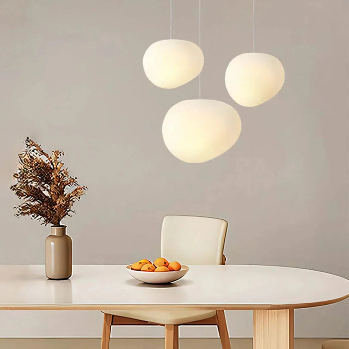Lampa wisząca z białego kamienia – Elegancka i Nowoczesna 4