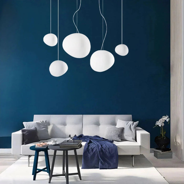 Lampa wisząca z białego kamienia – Elegancka i Nowoczesna 7