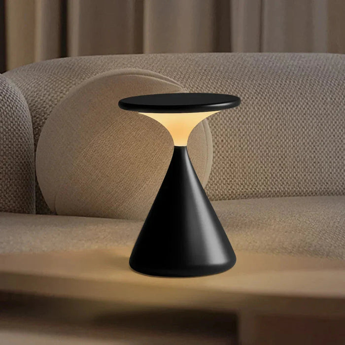 Bezprzewodowa lampa stołowa w kształcie klepsydry – Nowoczesny design i funkcjonalność 3