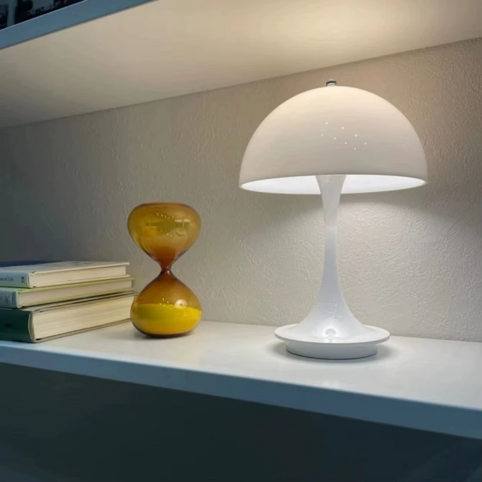 Lampa Stołowa Bezprzewodowa LED z Regulacją Jasności – Minimalistyczna Lampka Nocna do Sypialni i Salonu 5