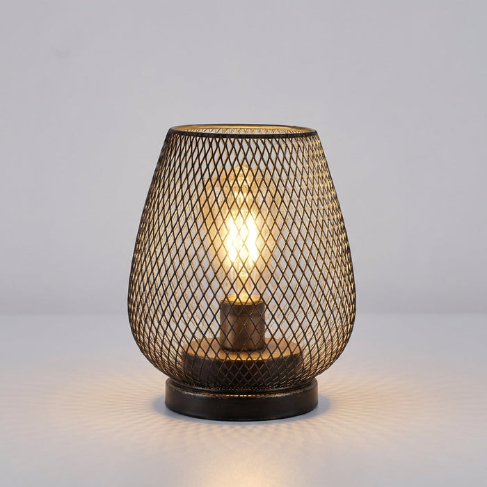 Lampa stołowa bezprzewodowa LED z ciepłym światłem, zestaw 2 sztuk z siateczkowym 1