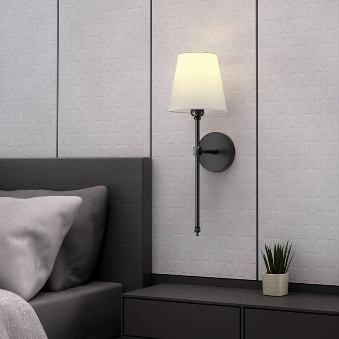 Kinkiet LED bezprzewodowy z pilotem, regulowane oświetlenie w eleganckim designie, 2-c 4
