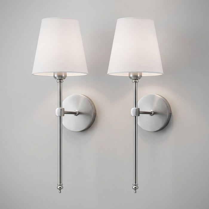 Kinkiet LED bezprzewodowy z pilotem, regulowane oświetlenie w eleganckim designie, 2-c 6