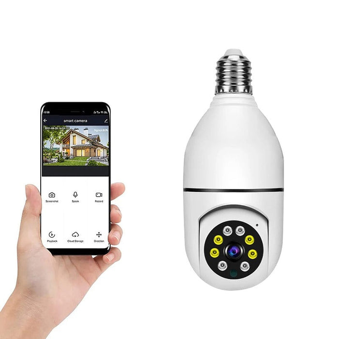 Bezprzewodowa Kamera Ochronna WiFi 1080P z Panoramicznym Widokiem 360° i Wykrywaniem Ruchu – Wodoodporna IP66 0