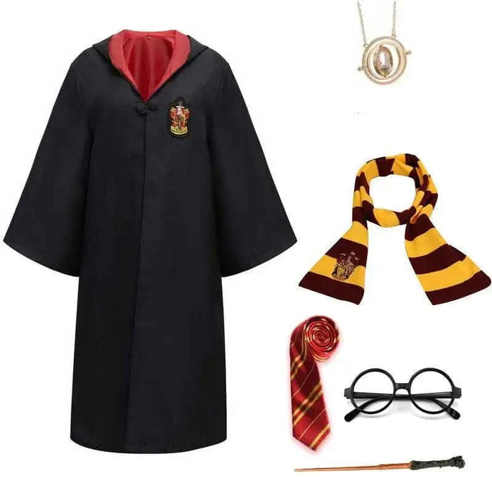 Zestaw Kostiumu Czarodzieja z Płaszczem i Różdżką dla Dzieci i Dorosłych – Idealny na Halloween i Cosplay 6