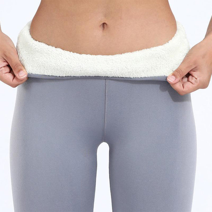 Damskie Legginsy Termiczne z Podszewką, Elastyczny Pas, Czarne, Szare, Granatowe – Idealne na Zimowe Dni 2