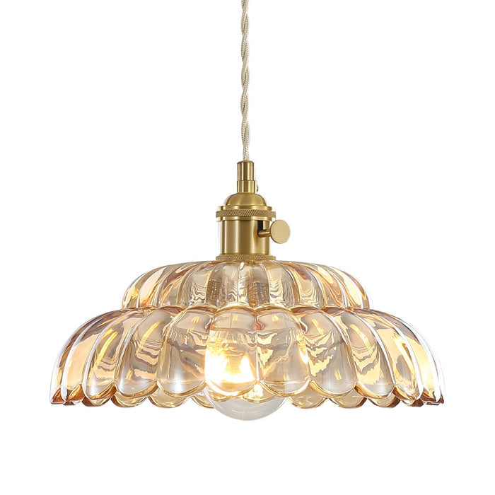 Lampa Wisząca Aurelia Blask z Drewna i Szkła do Salonu, Kuchni i Jadalni – Idealna Lampa Nad Stół, 20-25 cm 5