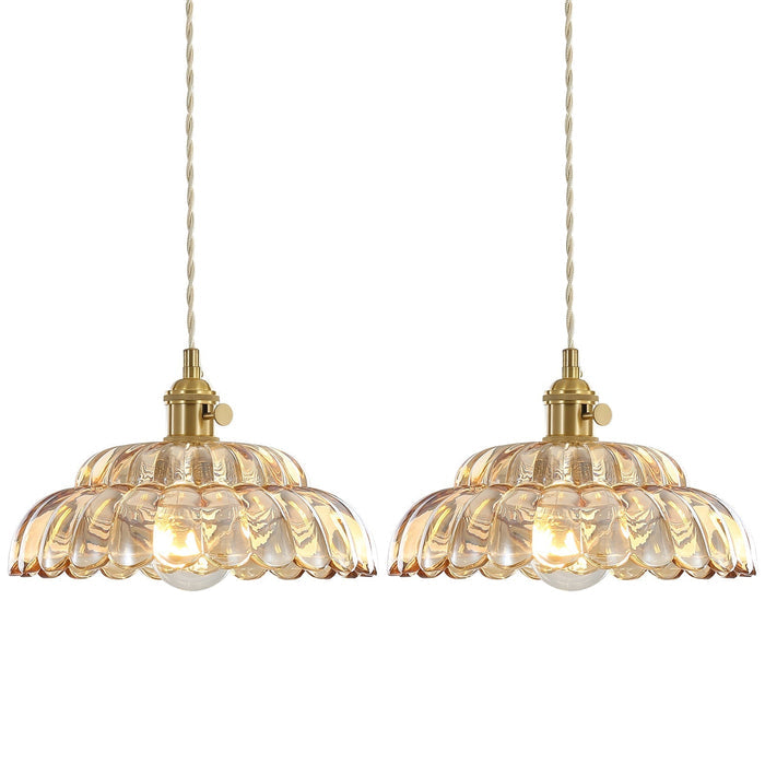 Lampa Wisząca Aurelia Blask z Drewna i Szkła do Salonu, Kuchni i Jadalni – Idealna Lampa Nad Stół, 20-25 cm 6