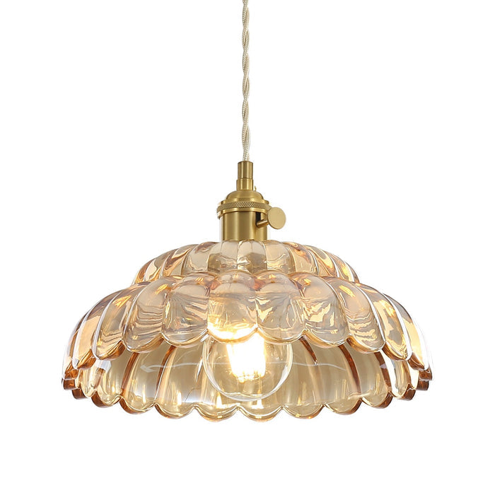 Lampa Wisząca Aurelia Blask z Drewna i Szkła do Salonu, Kuchni i Jadalni – Idealna Lampa Nad Stół, 20-25 cm 7